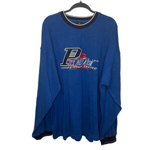 U.S. Polo Assn. Competition Long Sleeve Shirt 2XL Mens Y2K Cotton Crewneck